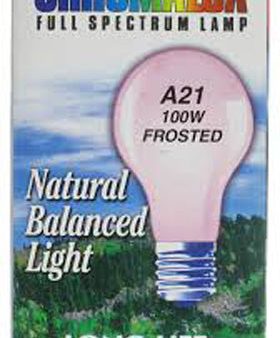 CHROMALUX - Standard Frosted 100W Light Bulb - 1 Bulb Supply