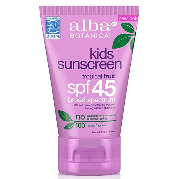 ALBA BOTANICA - Very Emollient Sunscreen Kids SPF 45 - 4 oz. (113 g) Online