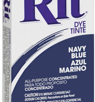 RIT DYE - Powdered Fabric Dye Navy Blue - 1.125 oz. (31.9 g) Online