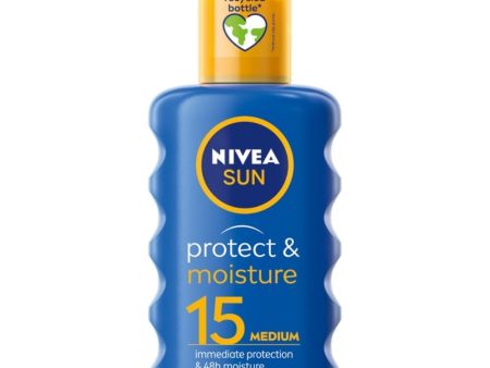 Nivea Sun Protect & Moisture Sun Cream Spray SPF15 200ml Online Hot Sale