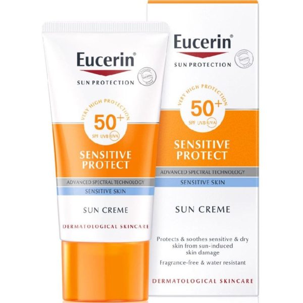 Eucerin Sensitive Protect Face Sun Cream SPF50+ 50ml For Sale