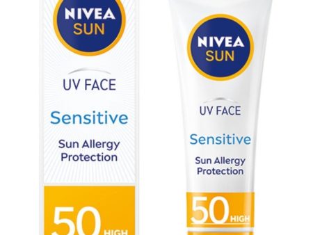 Nivea Sun UV Face Sensitive Sun Allergy Protection SPF50 50ml Supply