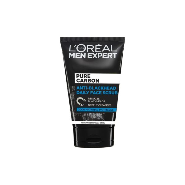 L Oreal Paris Men Expert Pure Carbon Anti-Blackhead Daily Face Scrub, 100 ml For Cheap