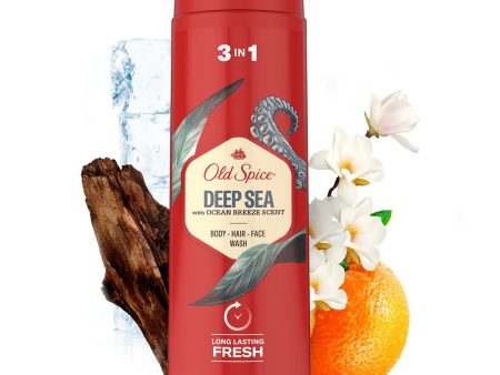 OLD SPICE 3 IN 1 DEEP SEA SHOWER GEL 400 ML Sale