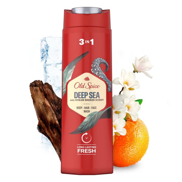 OLD SPICE 3 IN 1 DEEP SEA SHOWER GEL 400 ML Sale