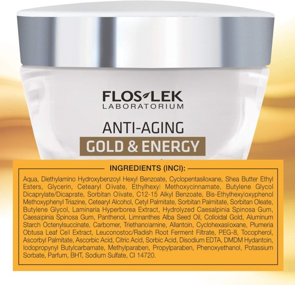 FLOSLEK ANTI-AGEING GOLD & ENERGY ENERGIZING DAY CREAM SPF 15 50 ML Discount