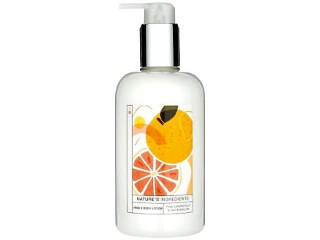 M&S Natures Ingredients Hand & Body Lotion Pink Grapefruit & Watermelon 300ML For Discount