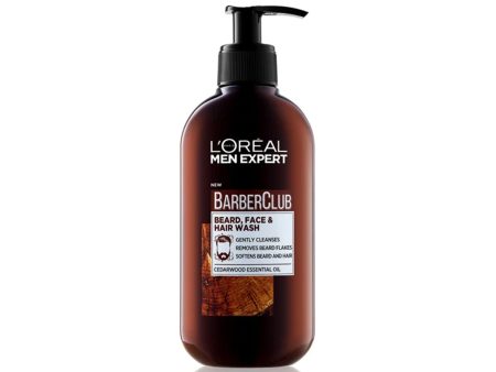 L Oreal Paris Men Expert Barber Club 3-In-1 Beard Hair & Face Wash 200ml Online Hot Sale