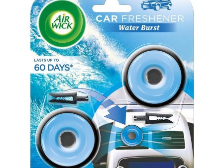 Air Wick Car Freshener Water Burst Vent Clip Twin Pack Discount