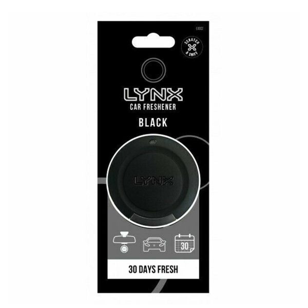 Lynx 3D Hanging Car Air Freshener - Black Discount