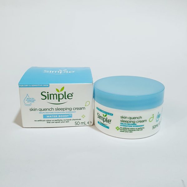 SIMPLE QUENCH SLEEPING CREAM WATER BOOST 50ML For Discount