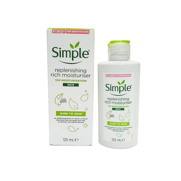 SIMPLE REPLENISHING RICH MOISTURISER 125 ML Discount