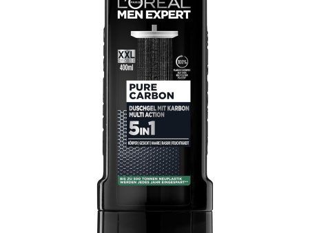 LOREAL  MEN  EXPERT PURE CARBON 5 IN 1 SHOWER  GEL 400 ML For Cheap