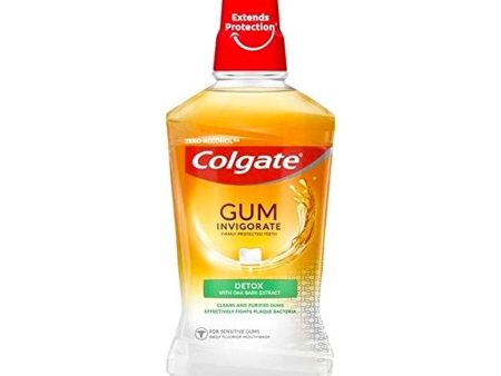 COLGATE GUM INVIGORATE DETOX WITH OAK BARK EXTRACT MOUTHWASH 500 ML on Sale