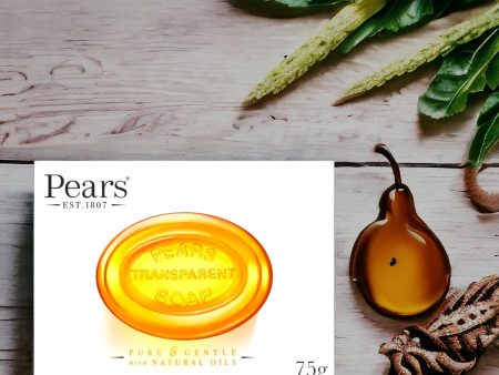 PEARS TRANSPARENT PURE & GENTLE SOAP WITH NATURAL OILS  75 G Online Hot Sale