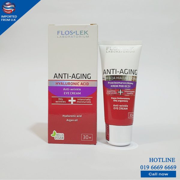 FLOSLEK ANTI-AGING HYALURONIC ACID ANTI-WRINKLE EYE CREAM 30 ml For Cheap