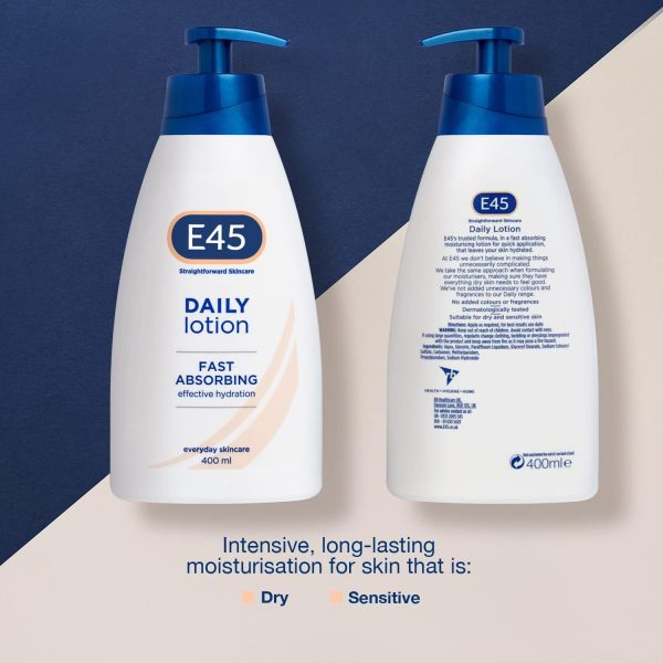 E45 FAST ABSORBING DAILY LOTION 400 ML Discount