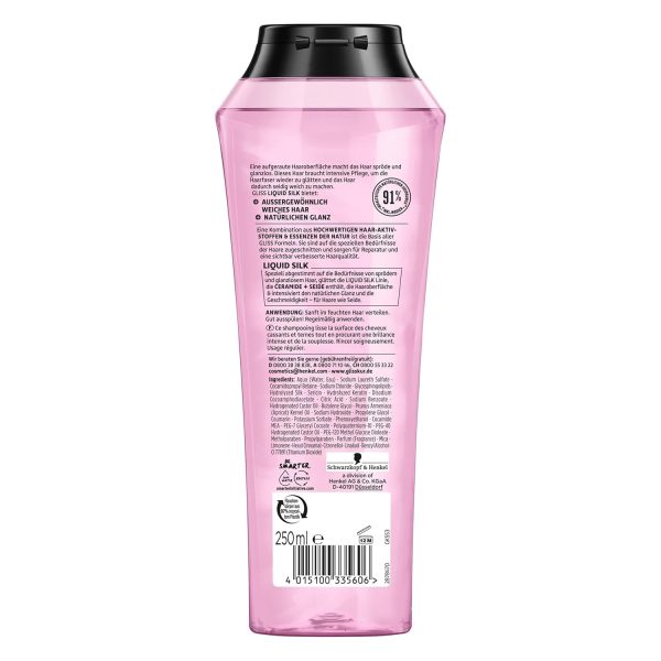 SCHWARZKOPT GLISS HAIR REPAIR LIQUID SILK SHINE SHAMPOO 250ML Online Hot Sale