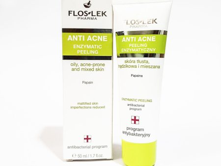 FLOSLEK ANTI ACNE ANZYMATIC PEELING CREAM 50ml Hot on Sale