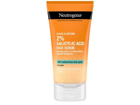 Neutrogena Clear & Defend 2% Salicylic Acid Face Scrub 150ml Online