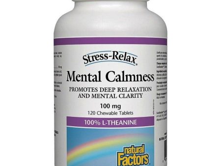 Natural Factors Mental Calmness 100% L-Theanine 100mg 120 Chewable Tabs Discount