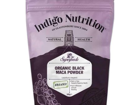 INDIGO NUTRITION ORGANIC BLACK MACA POWDER 500g Hot on Sale