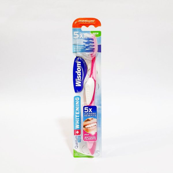 WISDOM WHITENING QUANTUM CLEAN MEDIUM TOOTHBRUSH Supply