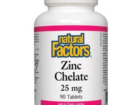 Natural Factors Zinc Chelate 25mg 90 Tabs Online Sale