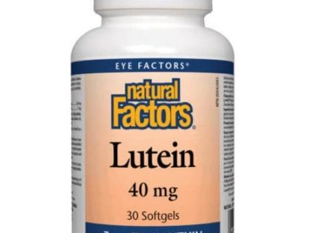 Natural Factors Lutein 40mg 30 Softgels Online now