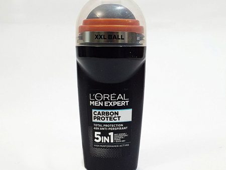 LOREAL MEN EXPERT CARBON PROTECT 5 IN 1 TOTAL PROTECTION ANTI-PERSPIRANT ( ROLL ON ) 50 ML Online