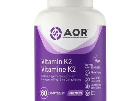 AOR Vitamin K2 120 mcg 60 Veggie Caps Supply