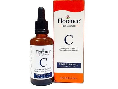 Florence Bio Cosmesi Vitamin C Serum & Hyaluronic Acid for Face Neck Eye Contour SERUM 60ML Cheap