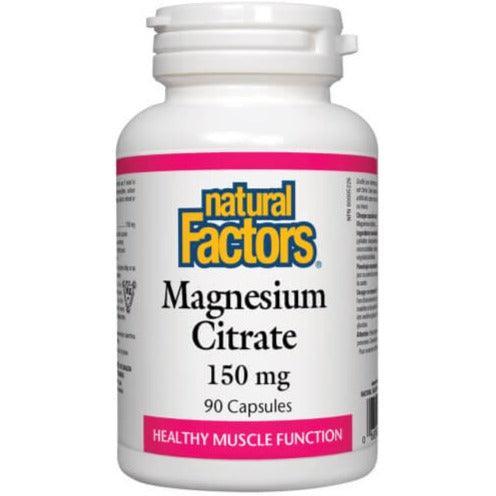 Natural Factors Magnesium Citrate 150mg 90 Caps Fashion