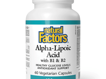 Natural Factors Alpha Lipoic Acid with B1 & B2 60 Veggie Caps Online now