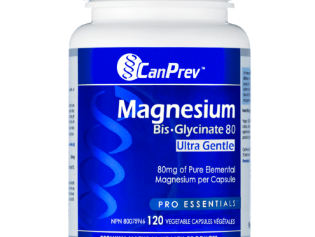 CanPrev Magnesium Bis-Glycinate 80 Ultra Gentle 120 Veggie Caps Fashion