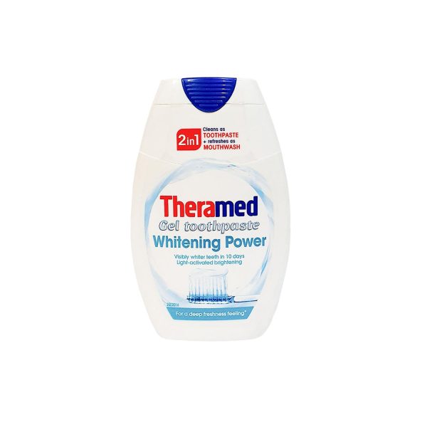 THERAMED 2 IN 1 WHITENING POWER GEL TOOTHPASTE 75 ML Cheap