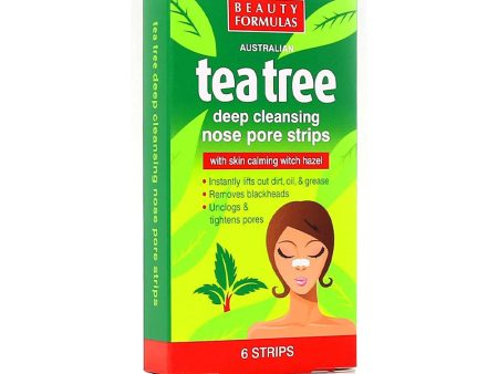 BEAUTY FORMULAS AUSTRALIAN TEA TREE DEEP CLEANSING NOSE PORE STRIPS 6 STRIPS Fashion