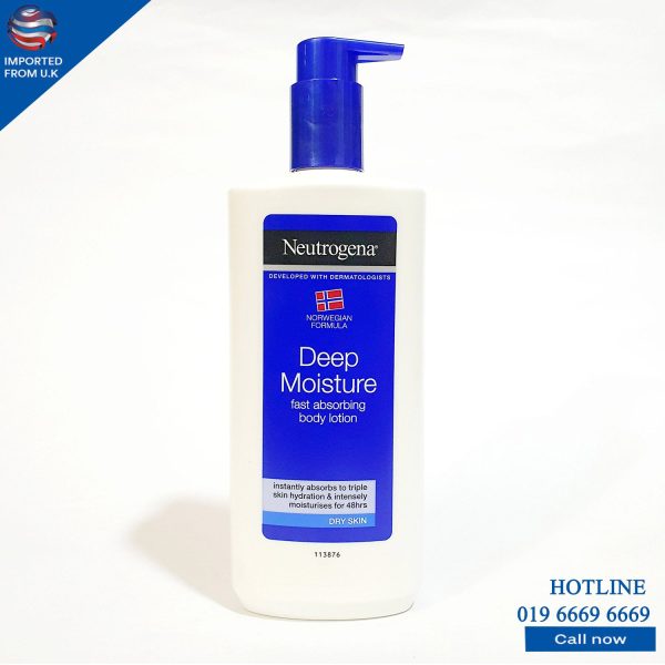 NEUTROGENA DEEP MOISTURE FAST ABSORBING  BODY LOTION 400ML Online Sale