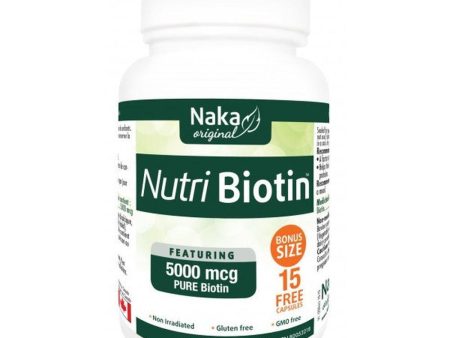 Naka Nutri Biotin Featuring 5000mcg 75 Caps Supply