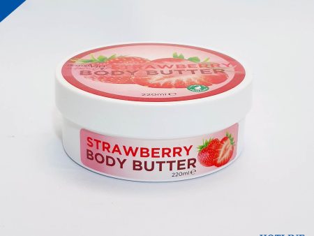 DERMA V10 STRAWBERRY BODY BUTTER 220ML For Sale