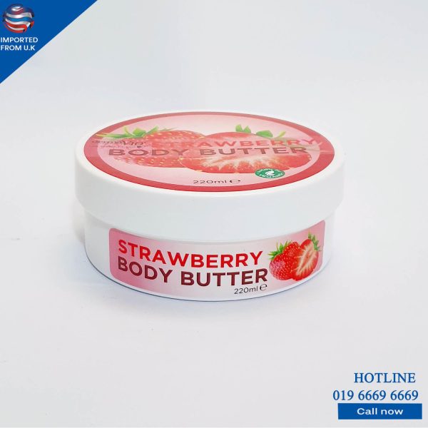 DERMA V10 STRAWBERRY BODY BUTTER 220ML For Sale