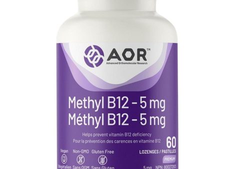 AOR Methyl B12 5mg 60 Lozenges Hot on Sale