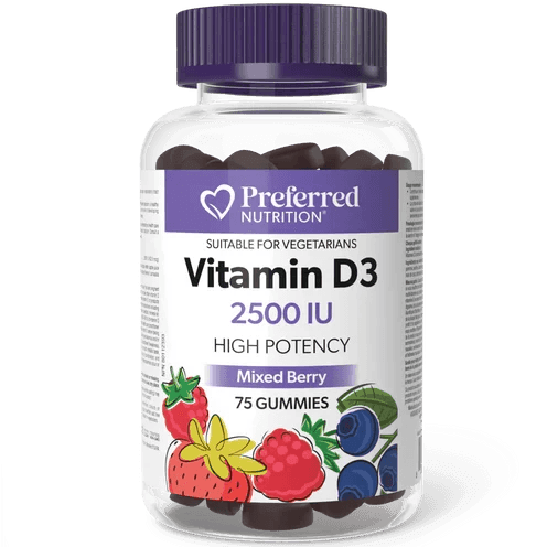 Preferred Nutrition Vitamin D3 2500UI Mixed Berry Gummies For Discount