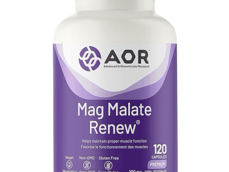 AOR Mag Malate Renew 120 Caps Hot on Sale