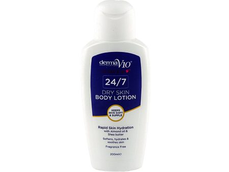 DERMA V10 24 7 DRY SKIN BODY LOTION 200 ML For Cheap