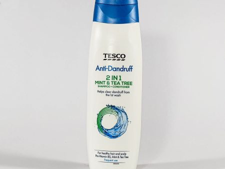 TESCO ANTI-DANDRUFF 2 IN 1 MINT & TEA TREE SHAMPOO+CONDITIONER 300 ML Fashion