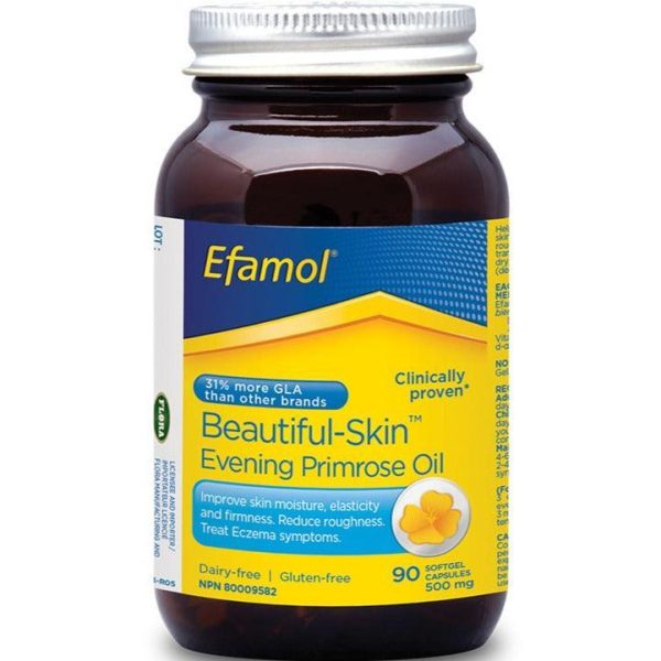 Flora Efamol Beautiful-Skin Evening Primrose Oil Beautiful-Skin 500MG 90 Caps on Sale