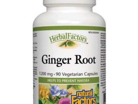 Natural Factors Ginger Root 1200mg 90 Veggie Caps Supply