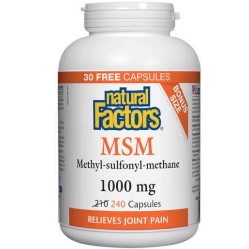 Natural Factors MSM 1000mg 240 Caps Online Hot Sale