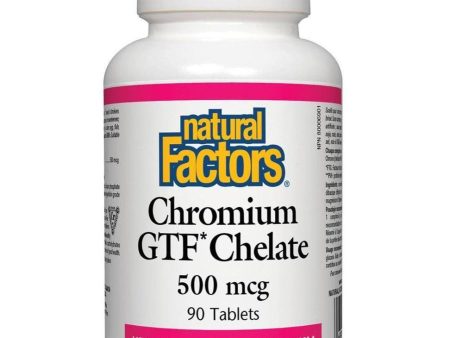 Natural Factors Chromium GTF Chelate 500mcg 90 Tabs Supply